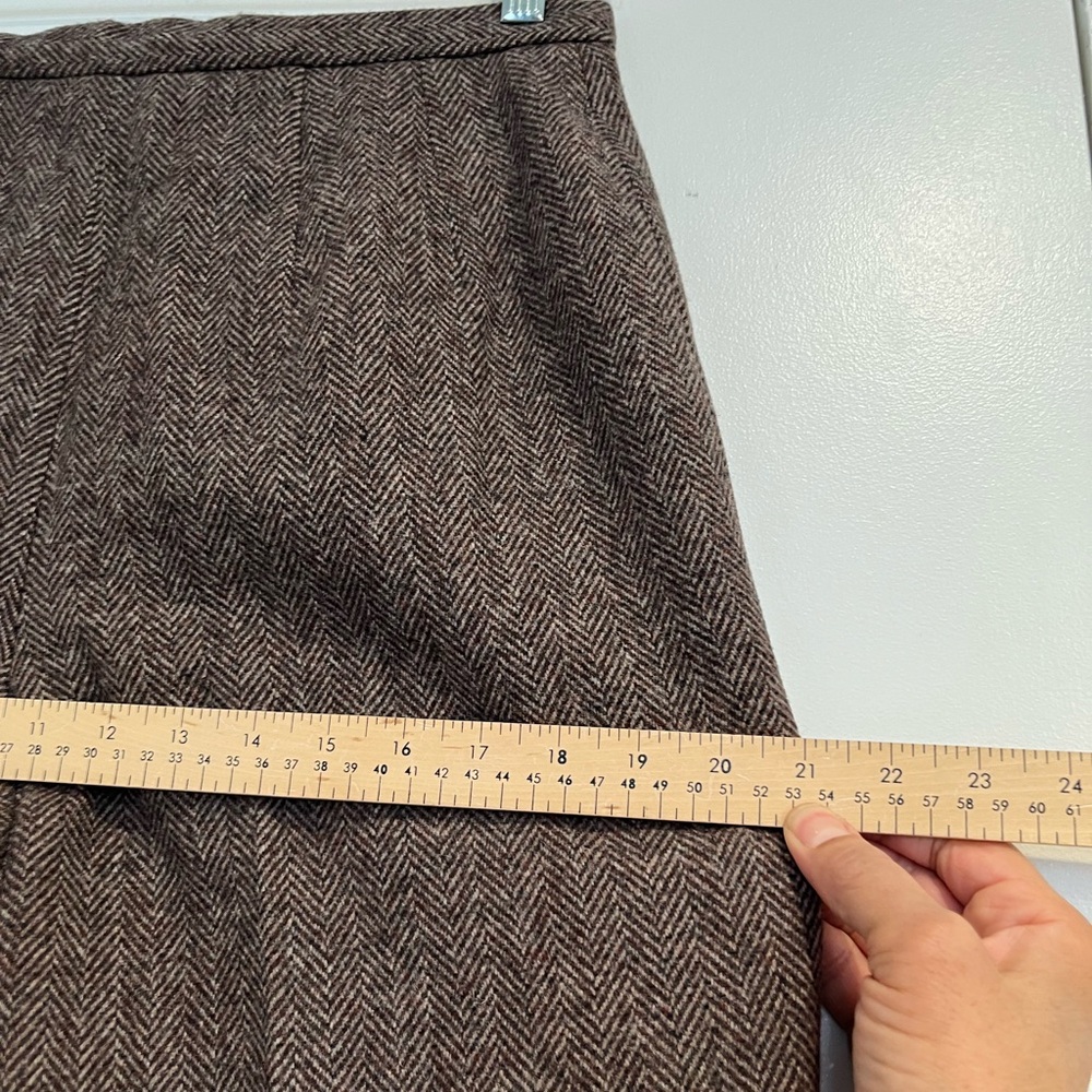 Pendleton Vintage Brown Wool Herringbone High Wai… - image 8